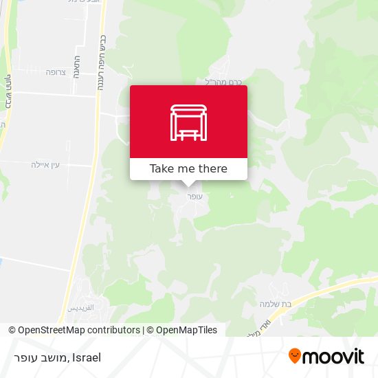 מושב עופר map