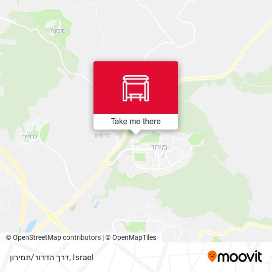 דרך הדרור/תמירון map