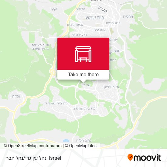 נחל עין גדי/נחל חבר map