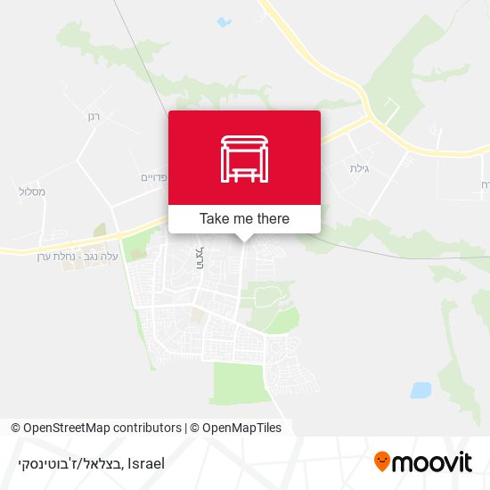 בצלאל/ז'בוטינסקי map