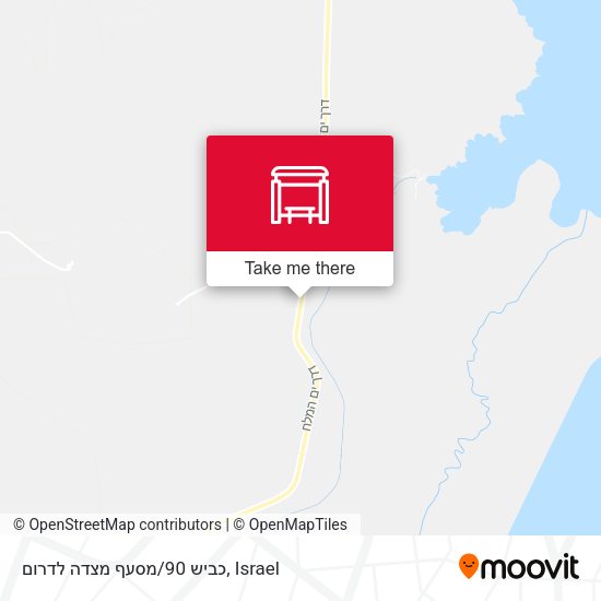כביש 90/מסעף מצדה לדרום map