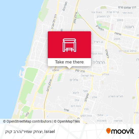 יצחק שמיר/הרב קוק map