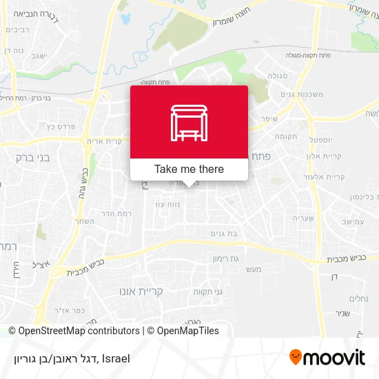 Карта דגל ראובן/בן גוריון