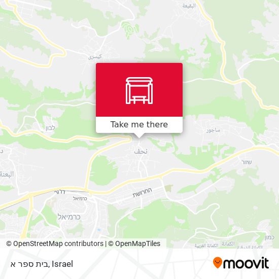 בית ספר א map
