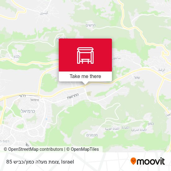 צומת מעלה כמון/כביש 85 map