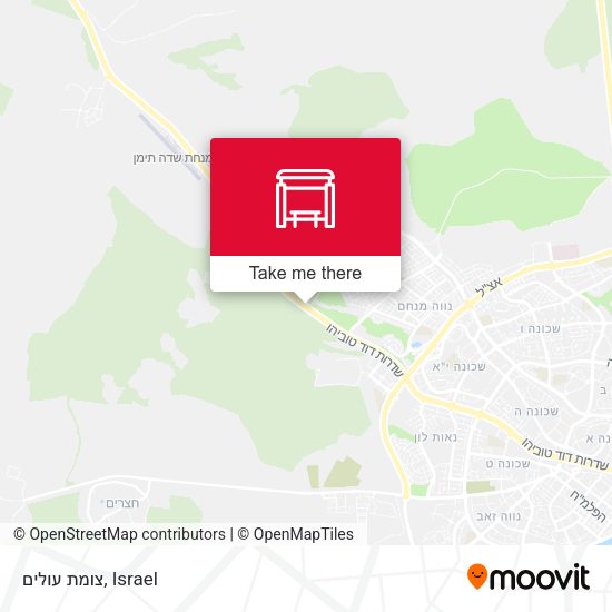 צומת עולים map