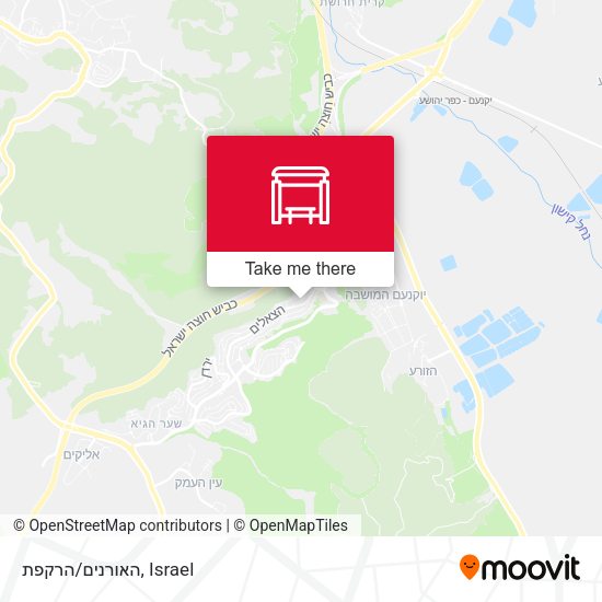 האורנים/הרקפת map
