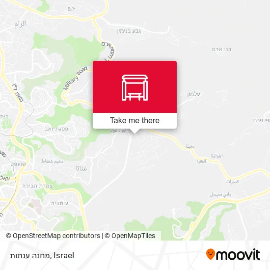 Карта מחנה ענתות