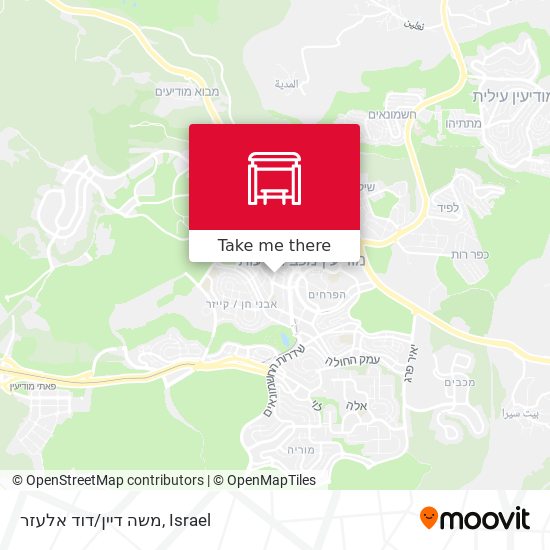 Карта משה דיין/דוד אלעזר