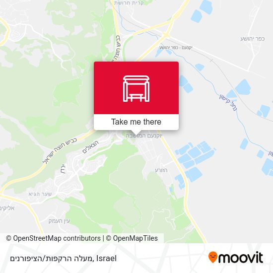 מעלה הרקפות/הציפורנים map