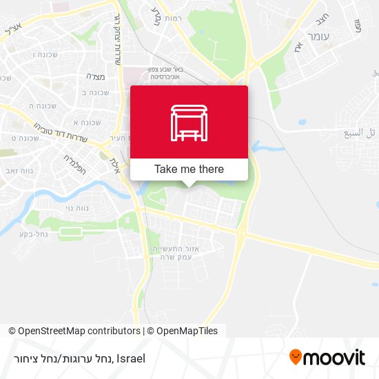 נחל ערוגות/נחל ציחור map