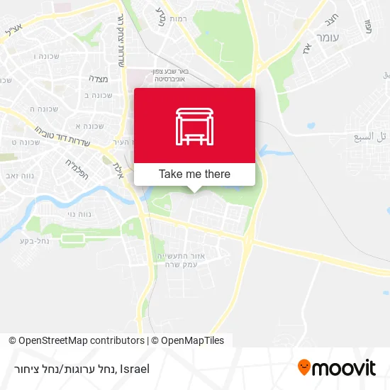 Карта נחל ערוגות/נחל ציחור
