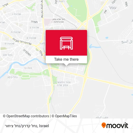 Карта נחל קדרון/נחל ציחור