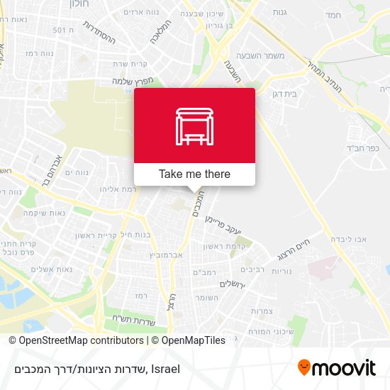 שדרות הציונות/דרך המכבים map