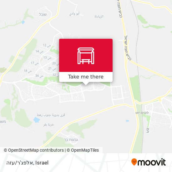 אלפג'ר/עזה map