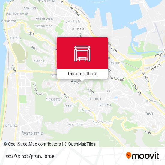 חנקין/ככר אליזבט map