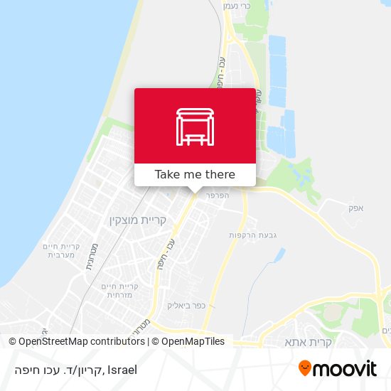 Карта קריון/ד. עכו חיפה