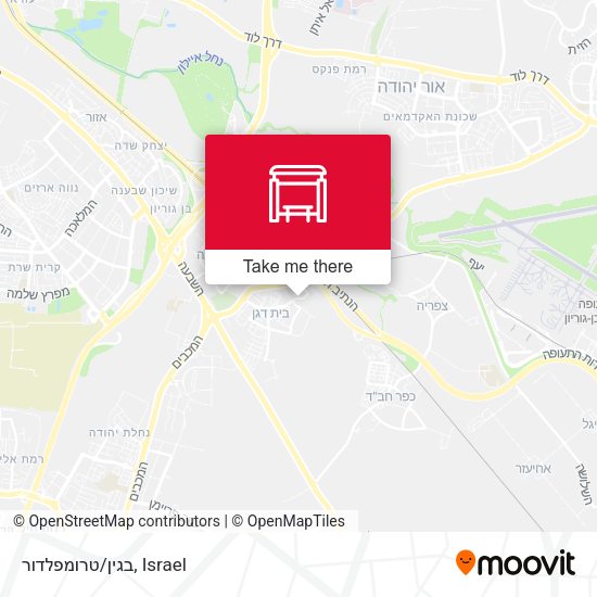 בגין/טרומפלדור map