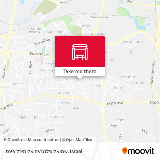 Карта שמואל סלנט/יחיאל מיכל פינס