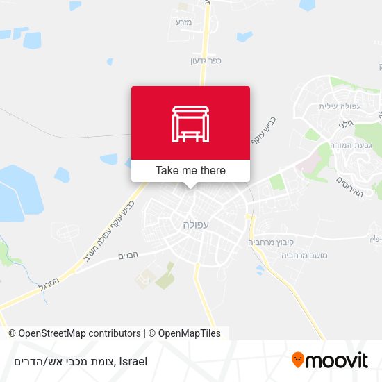 צומת מכבי אש/הדרים map