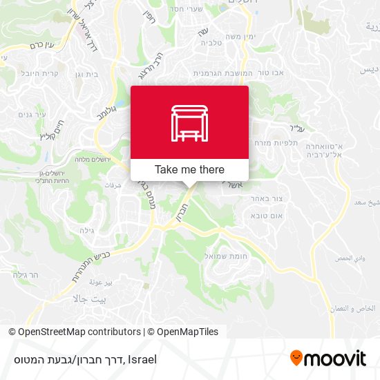 דרך חברון/גבעת המטוס map