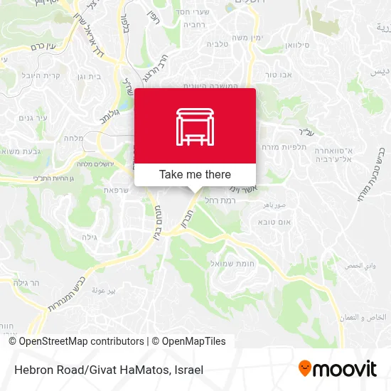Hebron Road/Givat HaMatos map