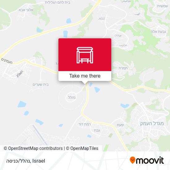נהלל/כניסה map