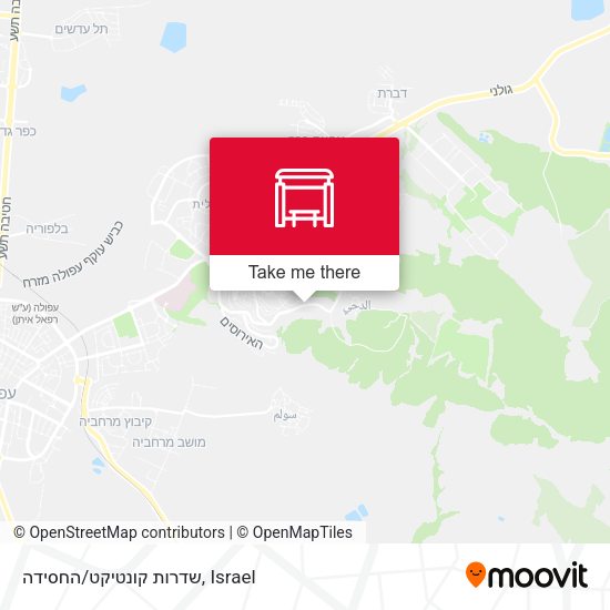 שדרות קונטיקט/החסידה map