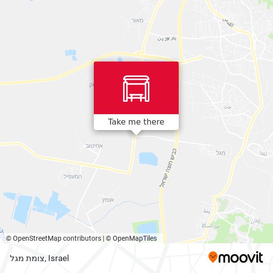 צומת מגל map