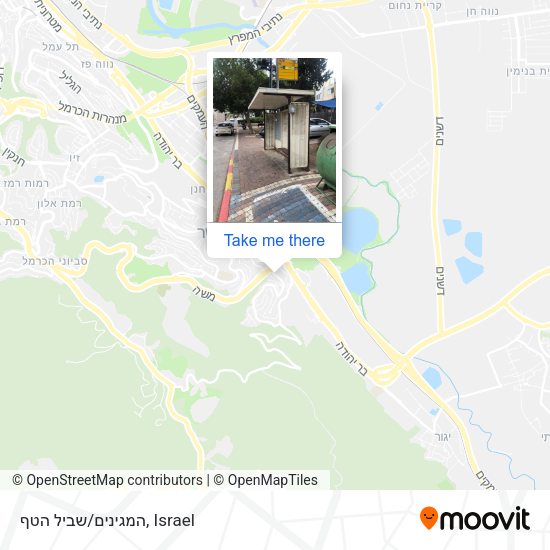 המגינים/שביל הטף map