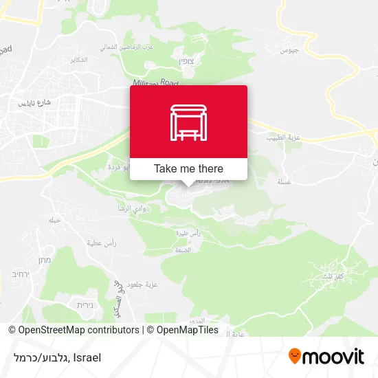 גלבוע/כרמל map