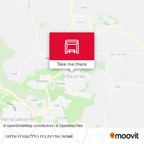 שדרות בית הלל/עטרת שלמה map