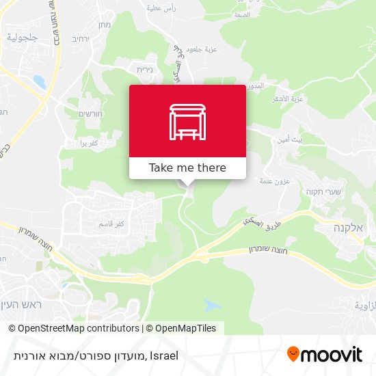 מועדון ספורט/מבוא אורנית map