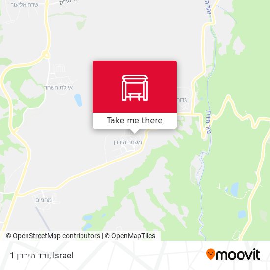 ורד הירדן 1 map