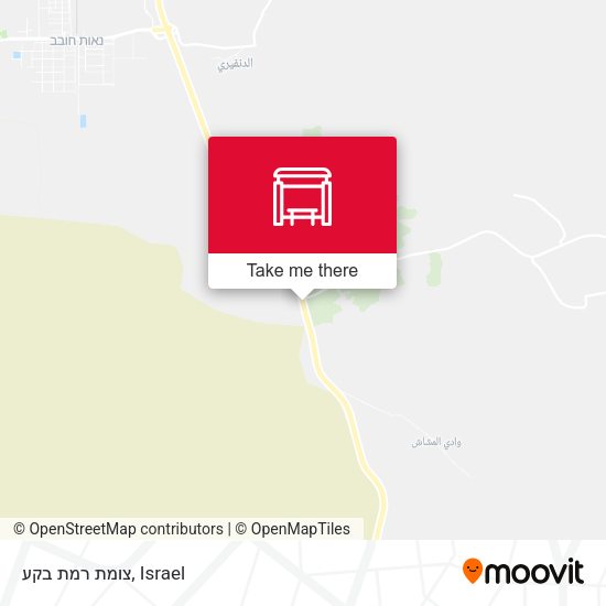 צומת רמת בקע map