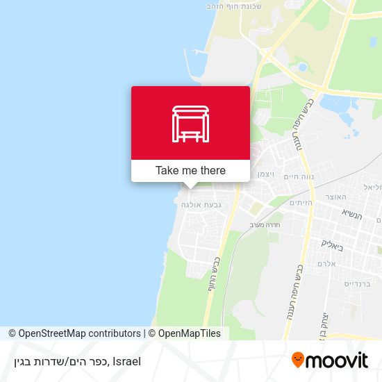 כפר הים/שדרות בגין map