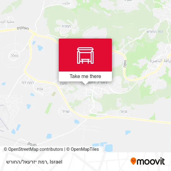 Карта רמת יזרעאל/החורש