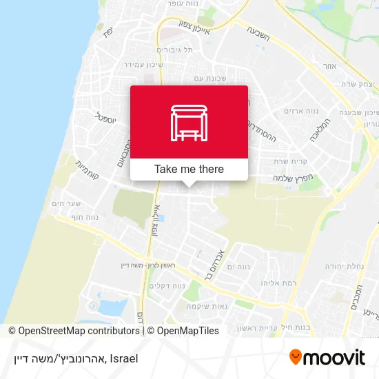 Карта אהרונוביץ'/משה דיין