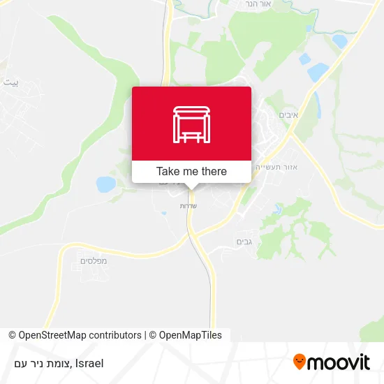 Карта צומת ניר עם