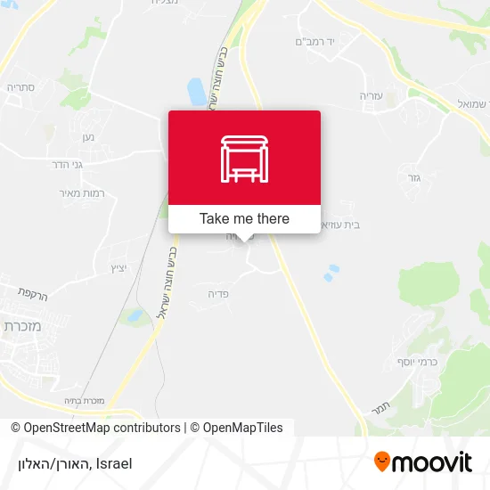 Карта האורן/האלון