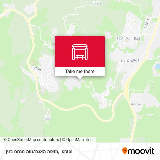 מצפה האגם/נווה מנחם בגין map
