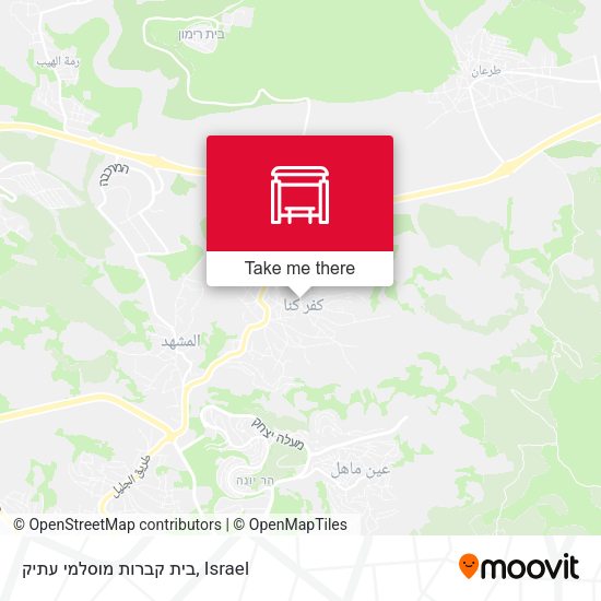 בית קברות מוסלמי עתיק map
