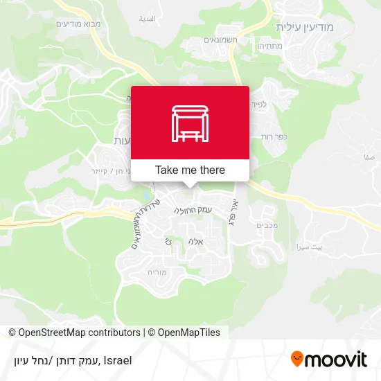 Карта עמק דותן /נחל עיון