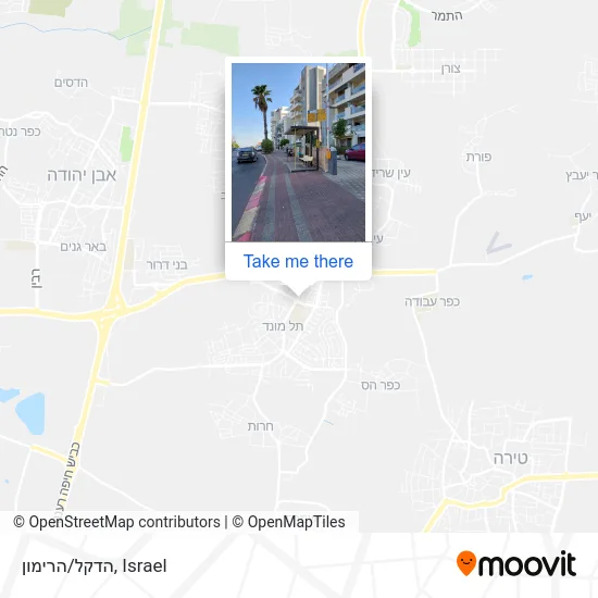 הדקל/הרימון map