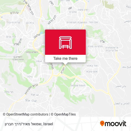 שמואל מאיר/דרך חברון map