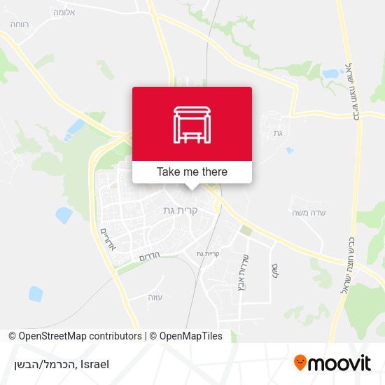 הכרמל/הבשן map