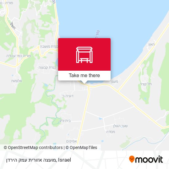 מועצה אזורית עמק הירדן map