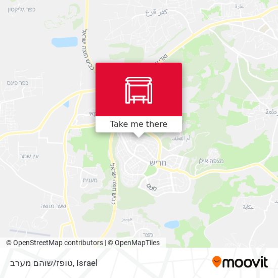 טופז/שוהם מערב map