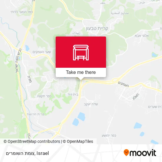 Карта צומת השומרים