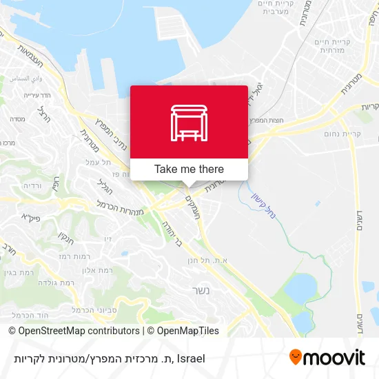 Карта ת. מרכזית המפרץ/מטרונית לקריות